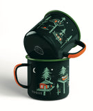 'In the Pines' Enamel Camping Mug